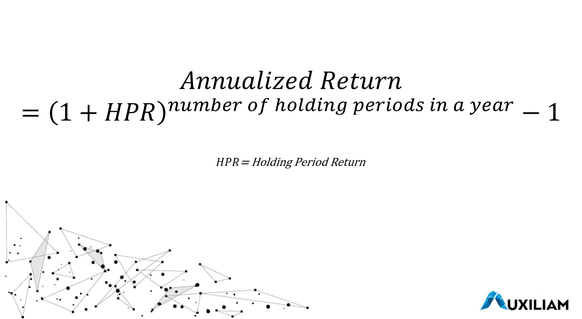 Formula for Annualized Return
